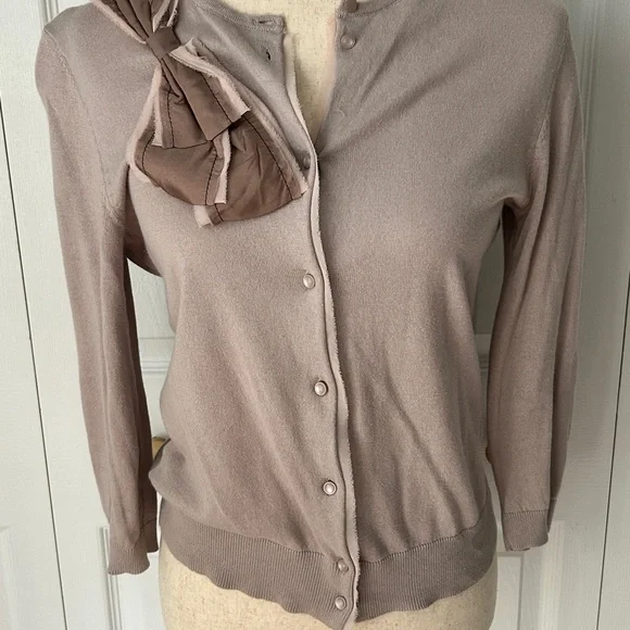 Women's Light Purple Sweater with Bow Detail - Picture 1 of 4